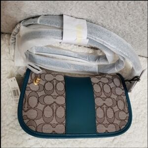 COACH Swinger Signature Jacquard Shoulder Bag